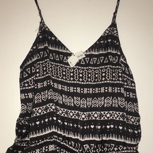 Printed One Piece wide leg one piece pant set